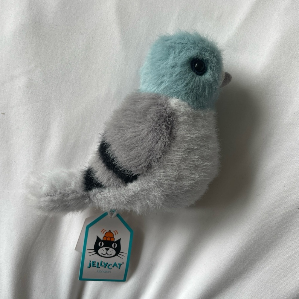 Jellycat Birdling Pigeon, Retired and Rare Collectible